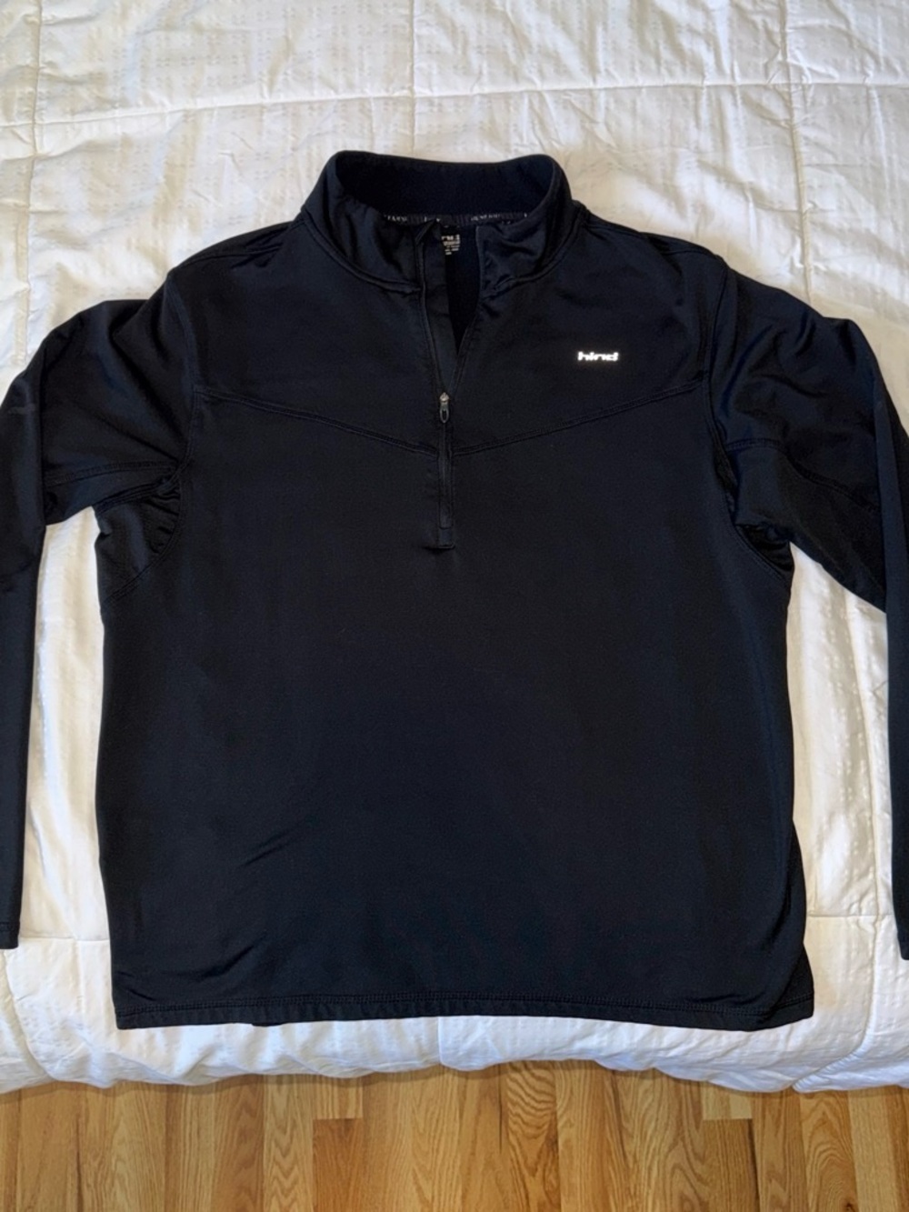 Men's Lightweight Black Half-Zip Pullover Jacket